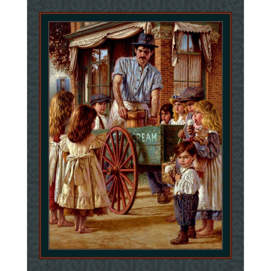 Ice Cream Fabric Panel