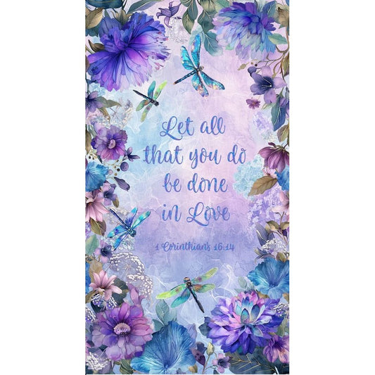 In Love Fabric Panel