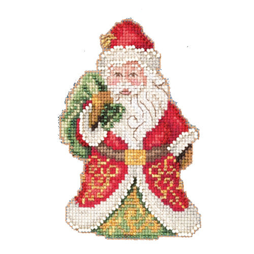 Mill Hill JS202015 Jim Shore Gift Bearing Santa Cross Stitch Kit