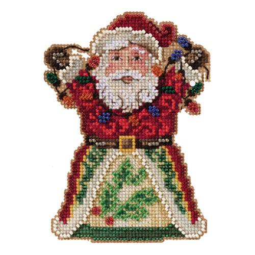 Mill Hill JS202111 Jim Shore Santa with Lights Cross Stitch Kit