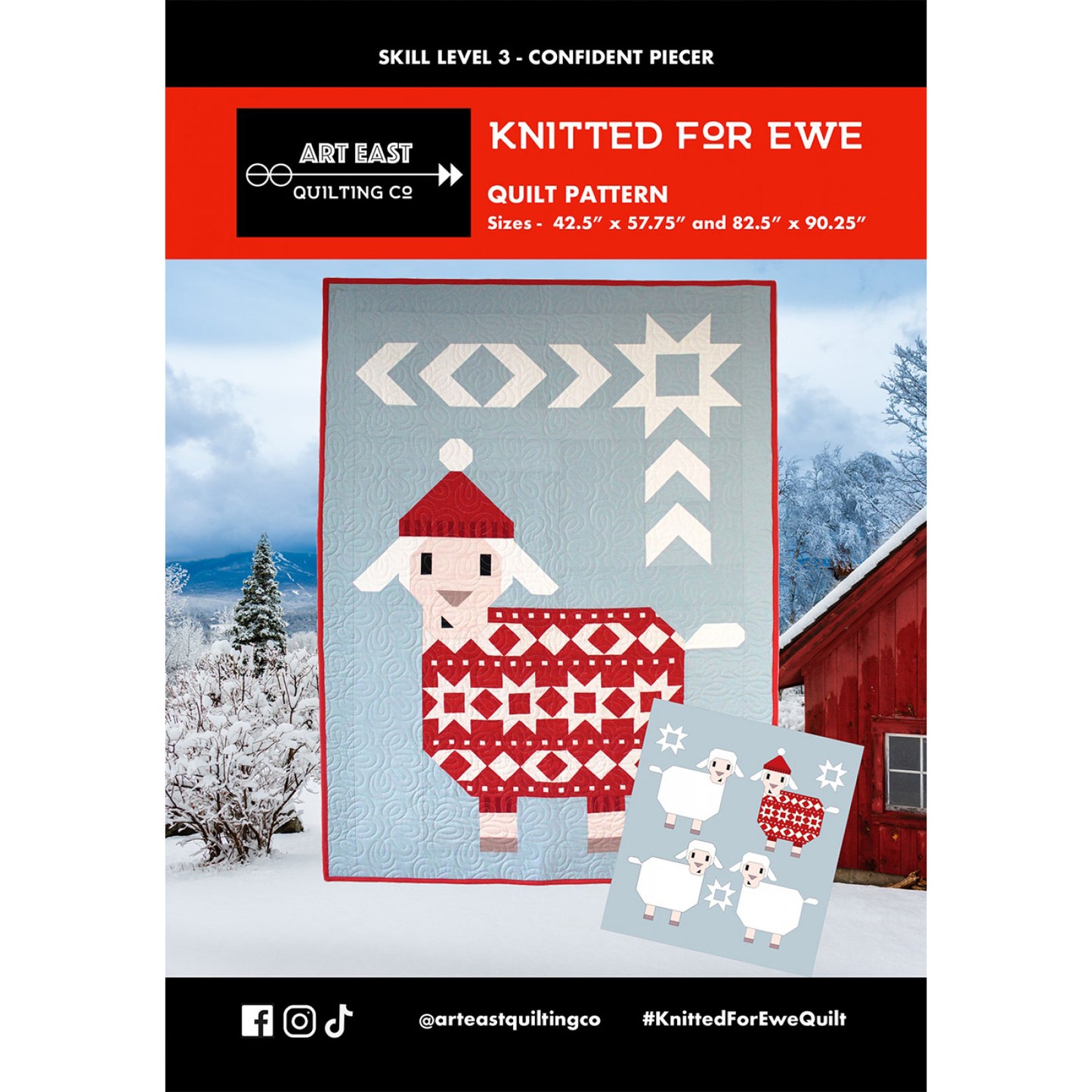 Art East Knitted for Ewe Quilt Pattern
