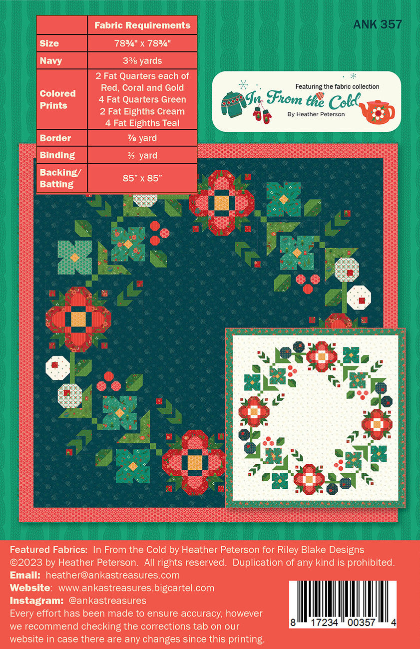 Anka's Treasures Laurel Wreath Quilt Pattern