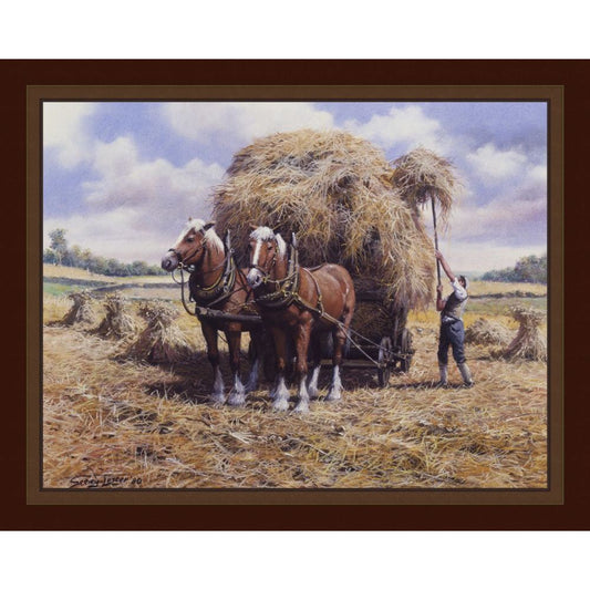 Making Hay Fabric Panel