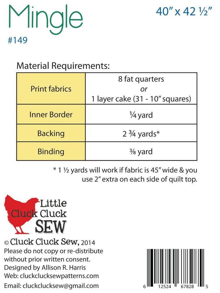 Cluck Cluck Sew Mingle Quilt Pattern