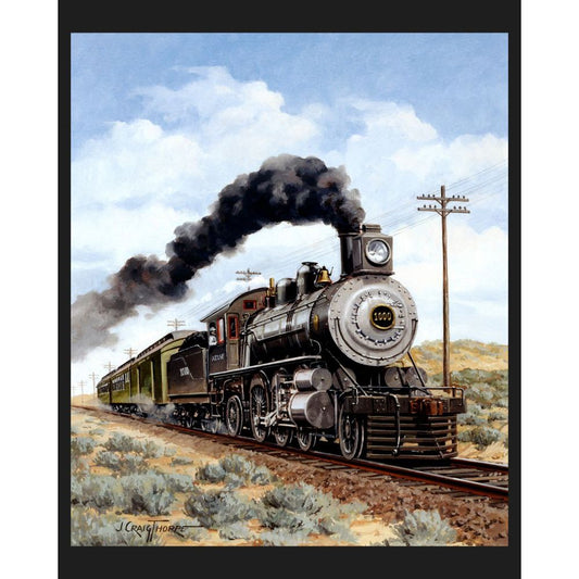 New Mexico Locomotive Fabric Panel