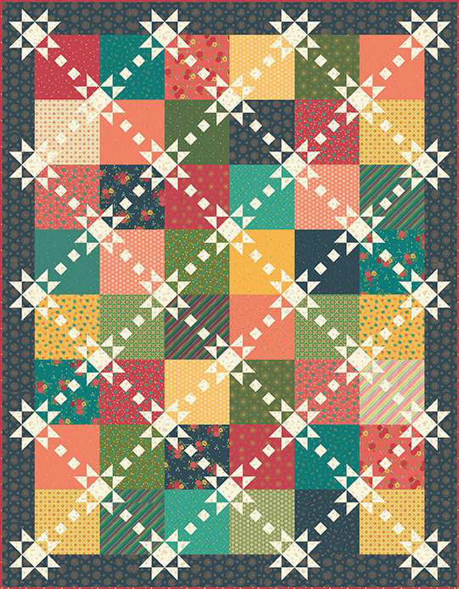 Anka's Treasures Sashiko Stars Quilt Pattern