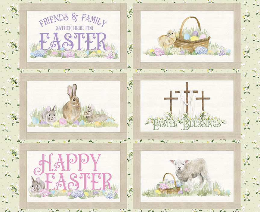 Monthly Placemats April Placemat Fabric Panel