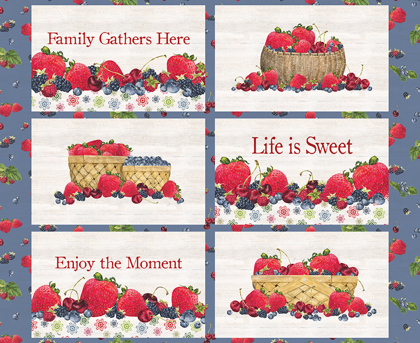 Monthly Placemats June Placemat Fabric Panel
