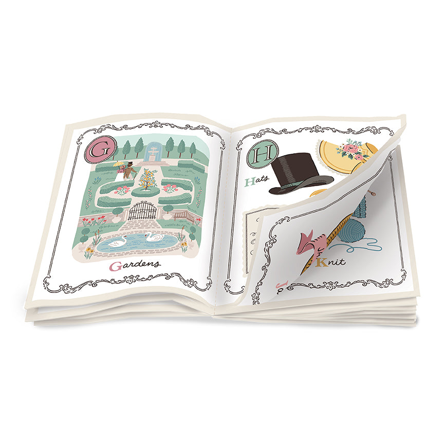 Jane Austen Soft Book Fabric Panel