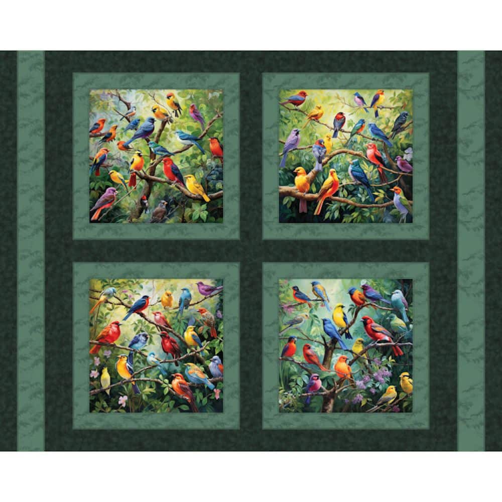 Peaceful Perch Fabric Panel