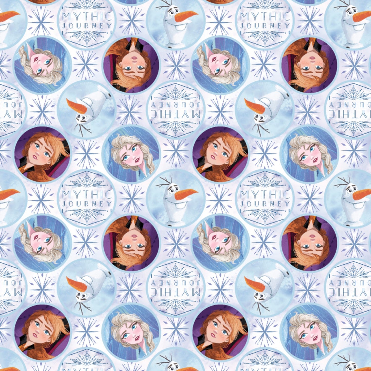 Fat Quarter Disney Frozen Circles
