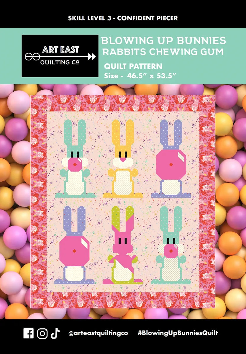 Art East Blowing Up Bunnies Quilt Pattern