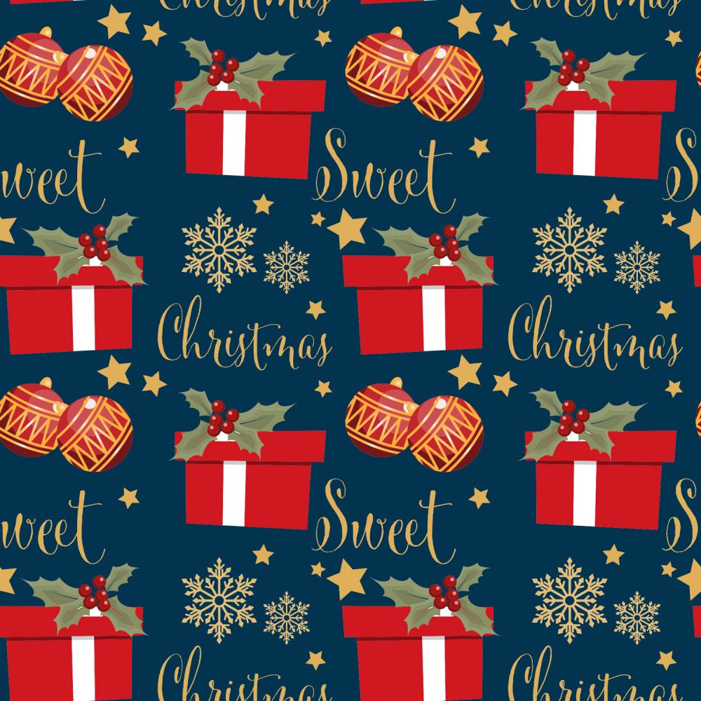 Fat Quarter Christmas Gifts Blue