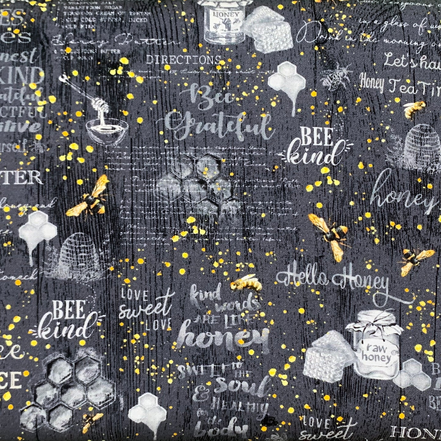 Fat Quarter Honey Bee Farm Chalkboard