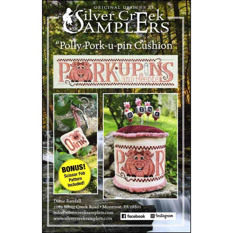 Silver Creek Samplers Polly Pork-u-pin Cushion Cross stitch Pattern