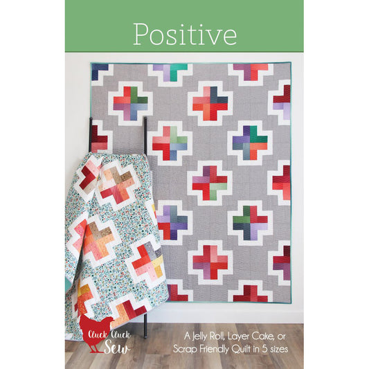 Cluck Cluck Sew Positive Quilt Pattern