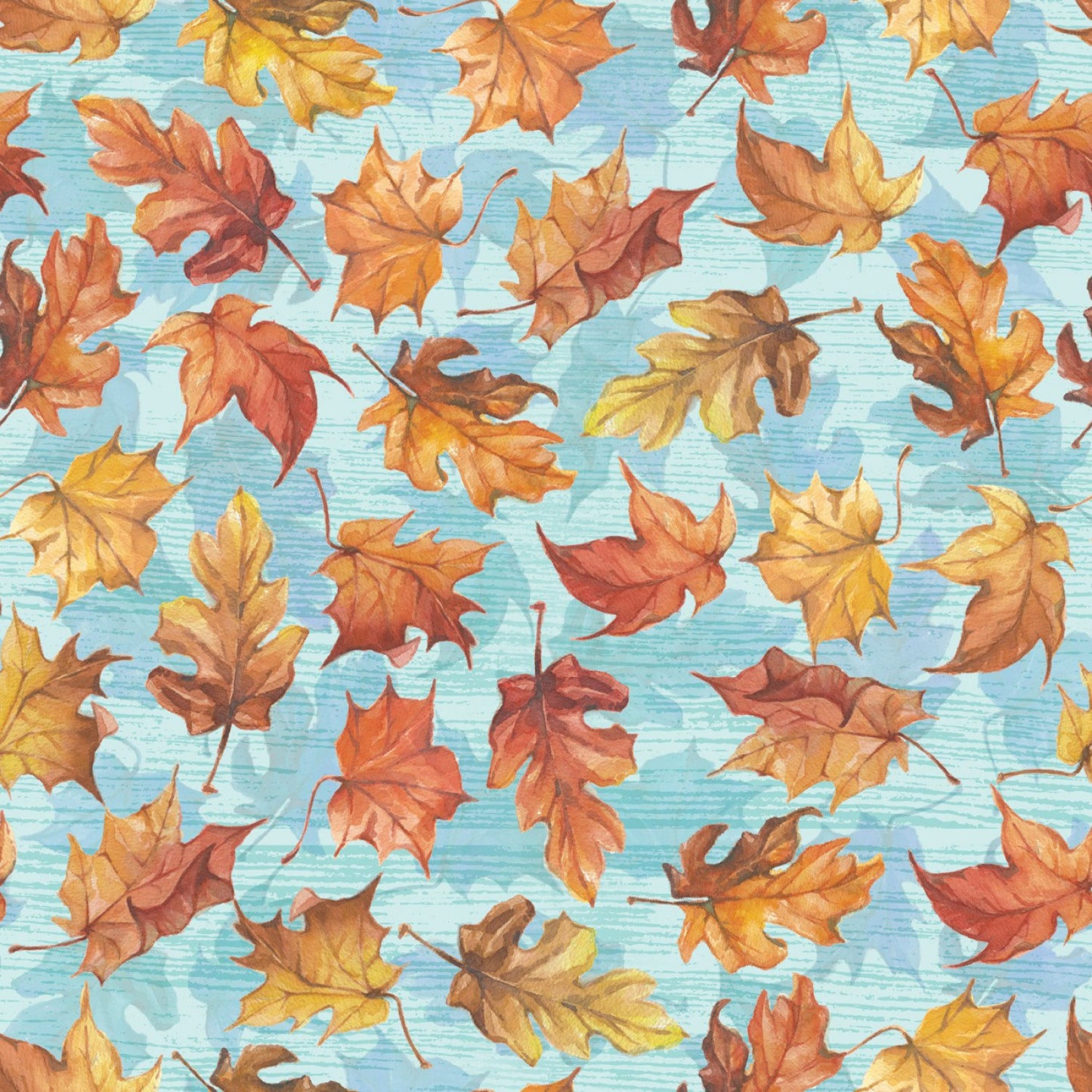 Pumpkin Please Fabric - Autumn Leaves - By the yard