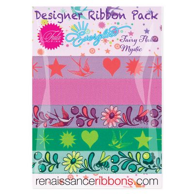 Designer Ribbon Tula Pink Fairy Flakes Mystic Pack