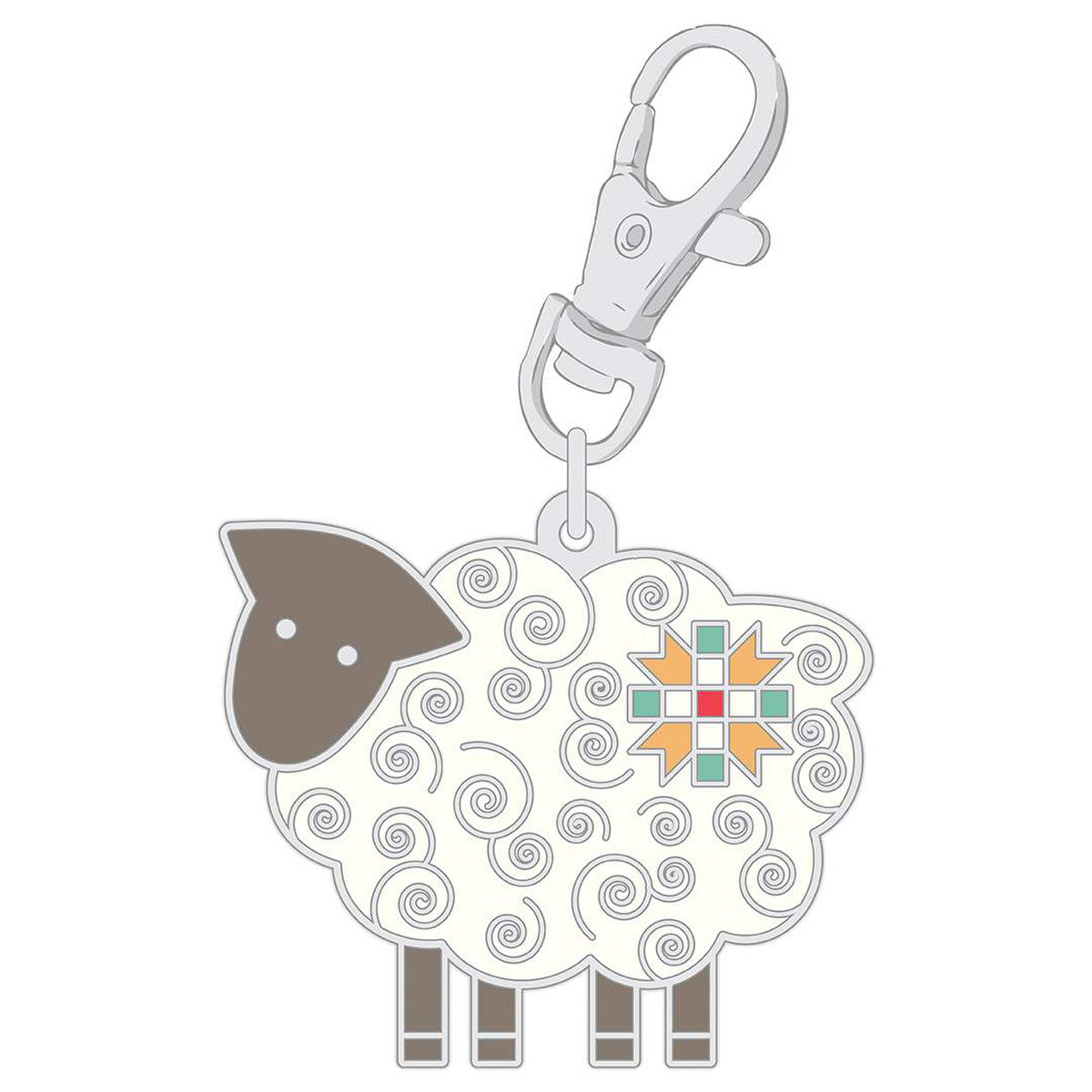 Lori Holt Enamel Happy Charm Sheep