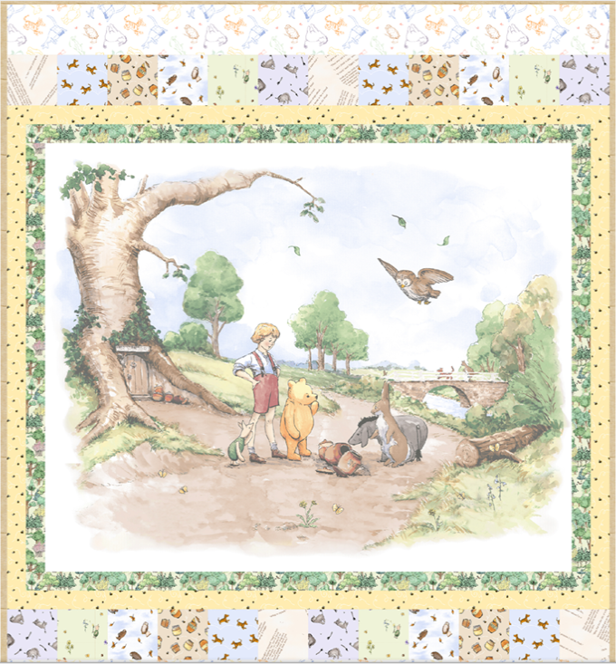 Free Pooh and Friends Quilt Pattern