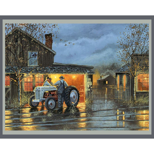 Shop Talk Fabric Panel