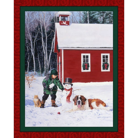 Snow Buddies Fabric Panel