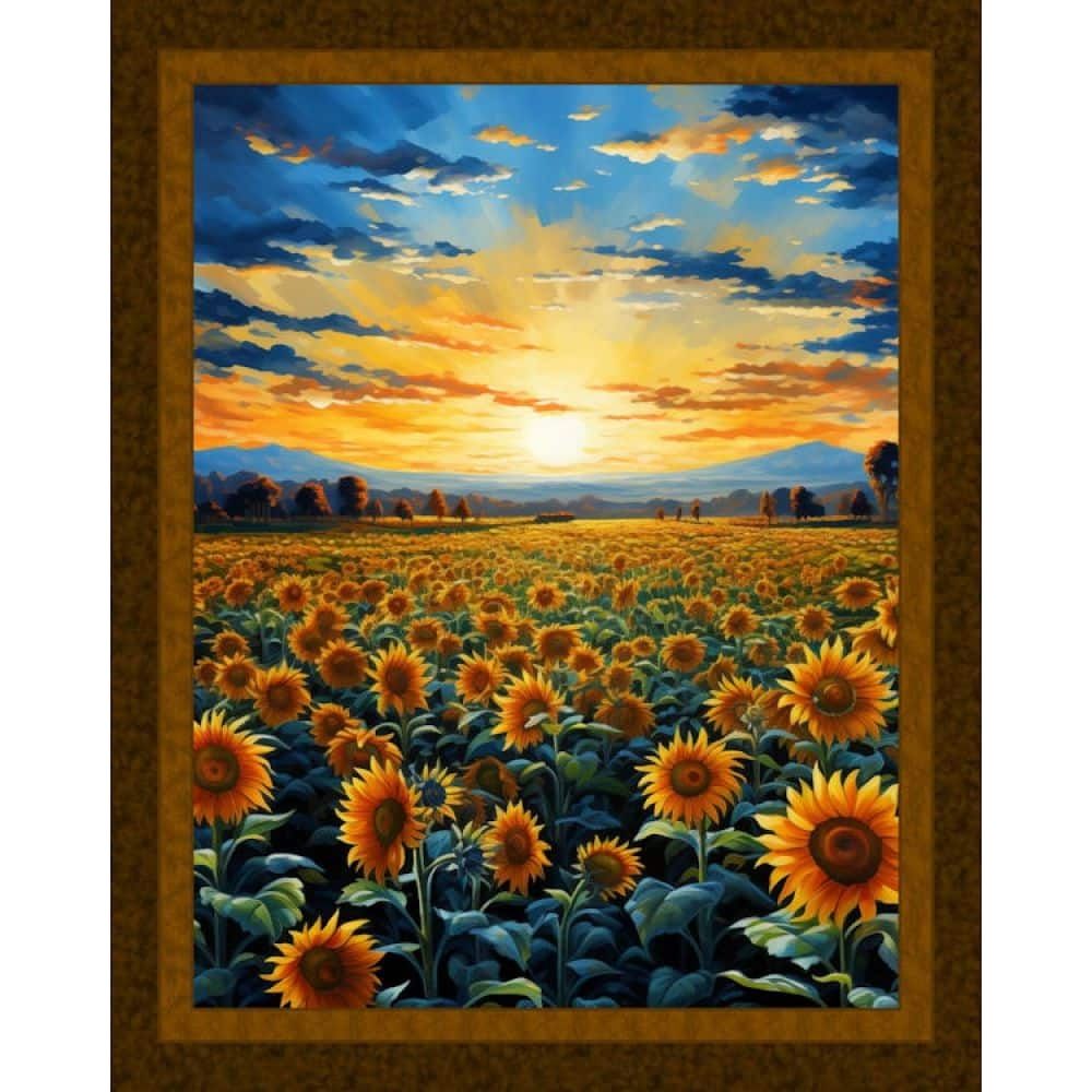 Sunflower Meadow Fabric Panel