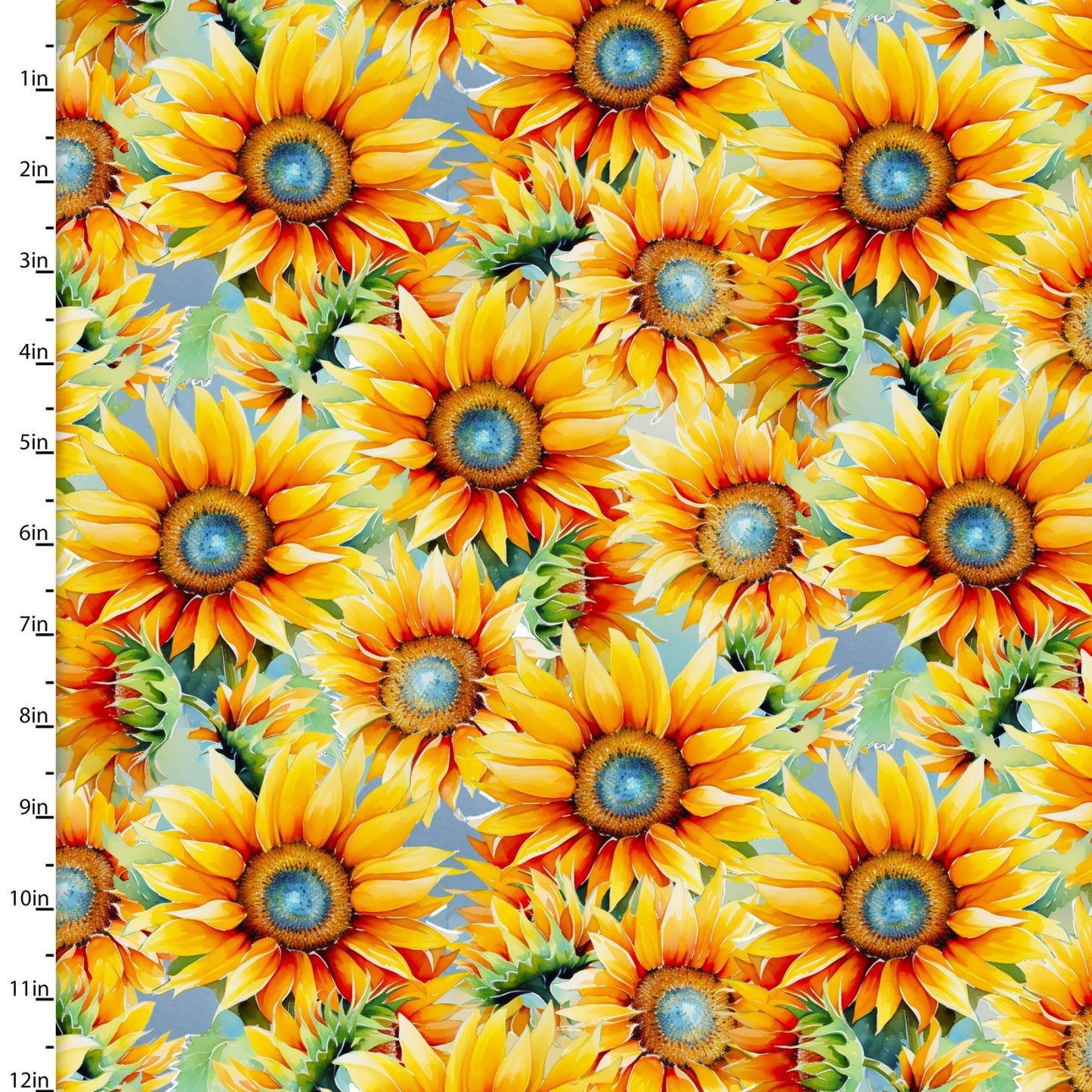 Hummingbird Bouquet Sunflower Jewels Fabric - By the yard