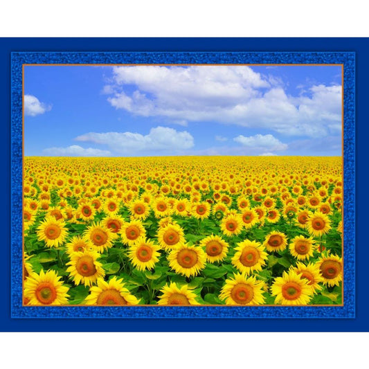 Sunflower Valley Fabric Panel
