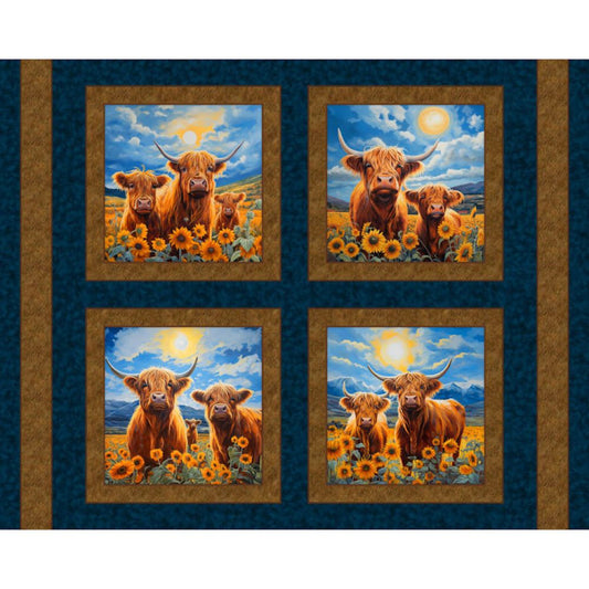 Sunny Highlands Pillow Fabric Panel