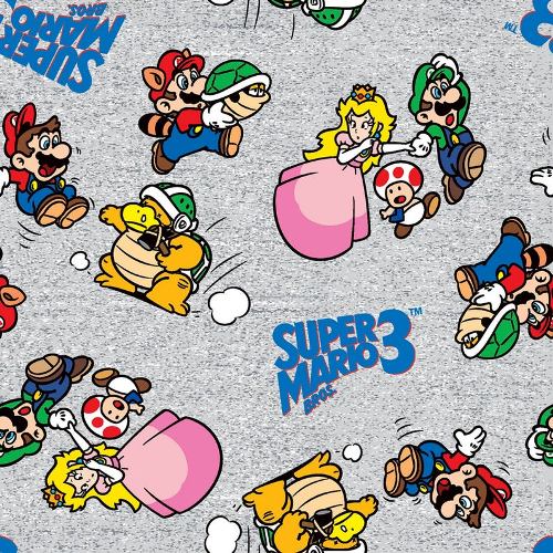 Nintendo Super Mario 3 Go Mario and Friends Fabric - By the yard