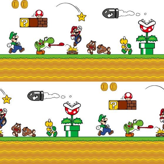 Nintendo Super Mario Side Scroller - By the yard