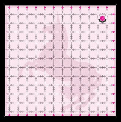 Tula Pink Ruler Unicorn 12.5in x 12.5in Non Slip