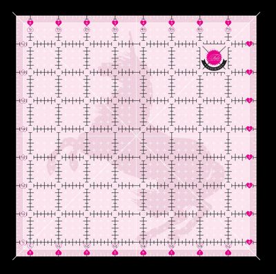 Tula Pink Ruler Unicorn 8.5in x 8.5in Non Slip