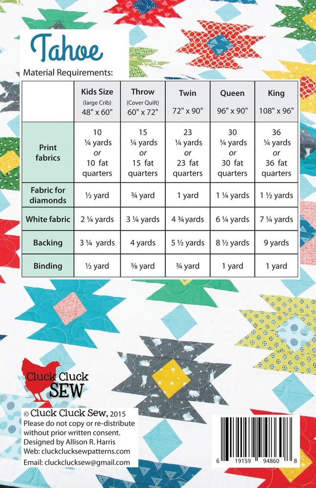 Cluck Cluck Sew Tahoe Quilt Pattern