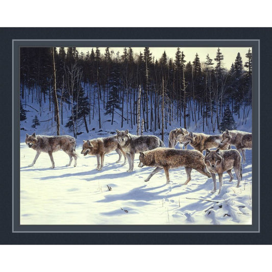 The Gathering Wolf Fabric Panel