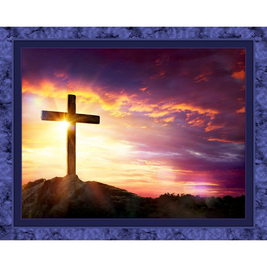 The Hope Cross Fabric Panel