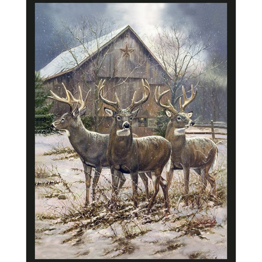 The Three Kings Bucks Fabric Panel