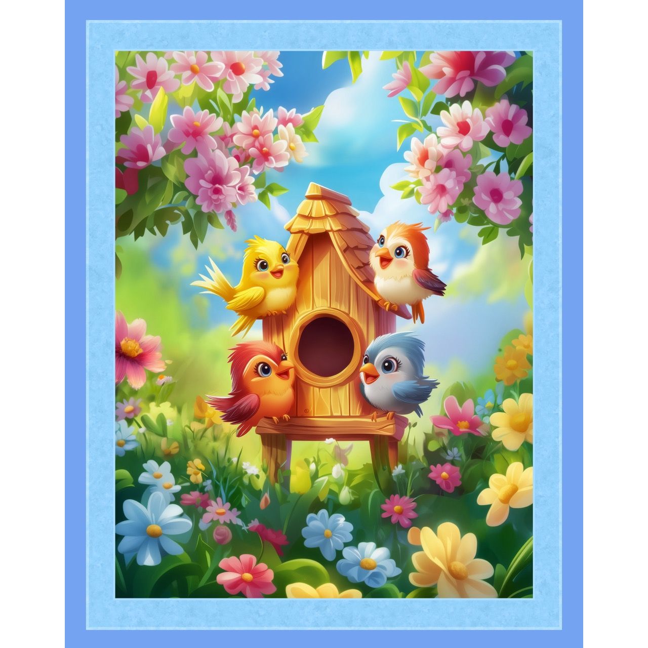 Tweet Meet Fabric Panel
