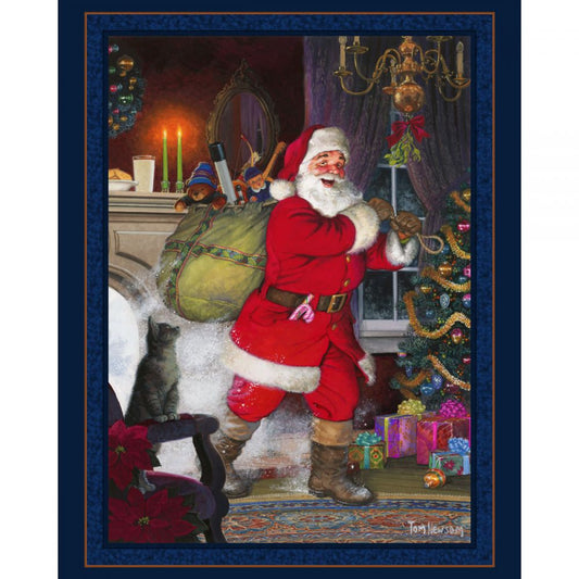 Under The Mistletoe Fabric Panel