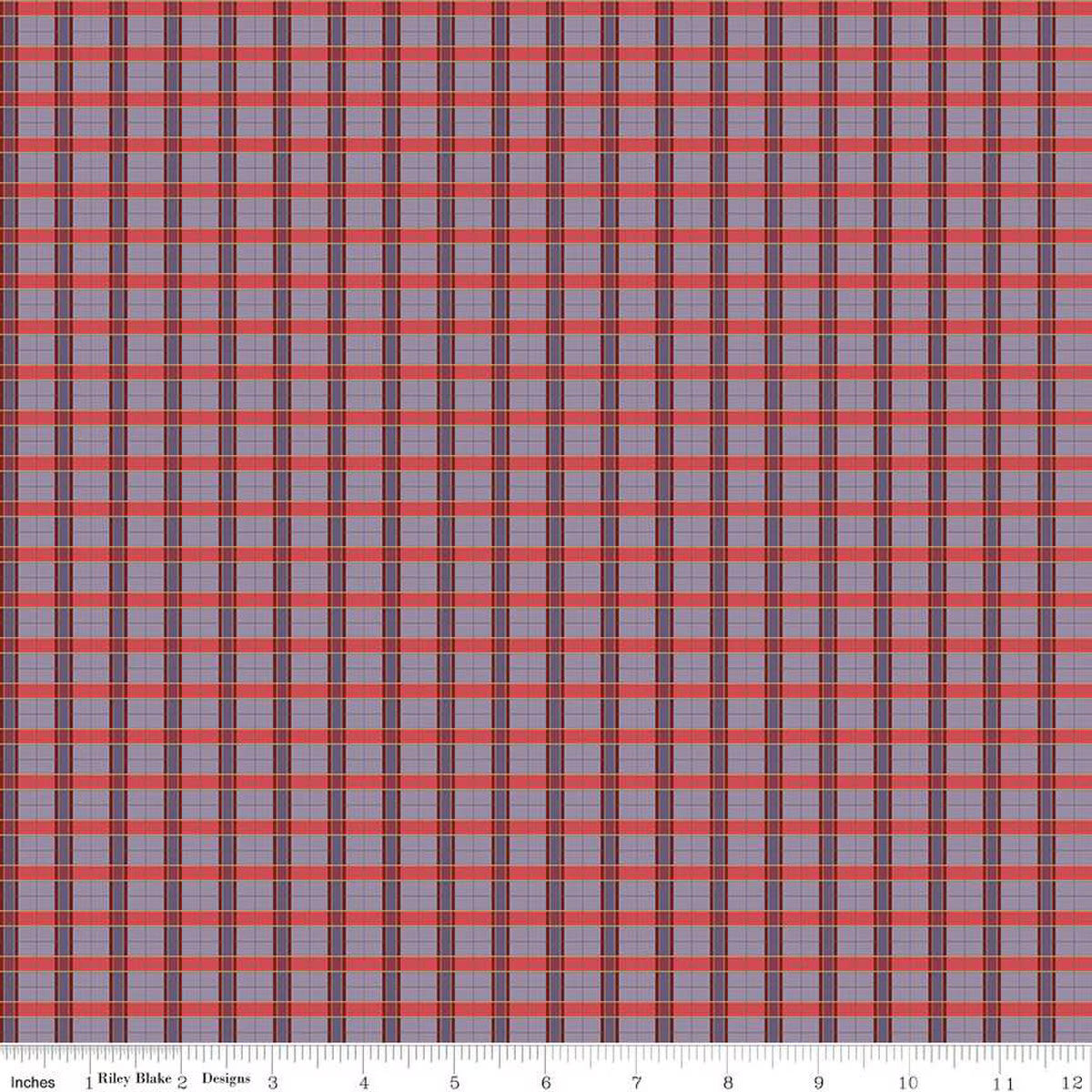 Vera's Garden Plaid Lavender Fabric - By the yard