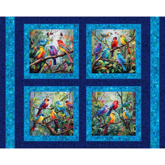 Vivid Wings Pillow Fabric Panel