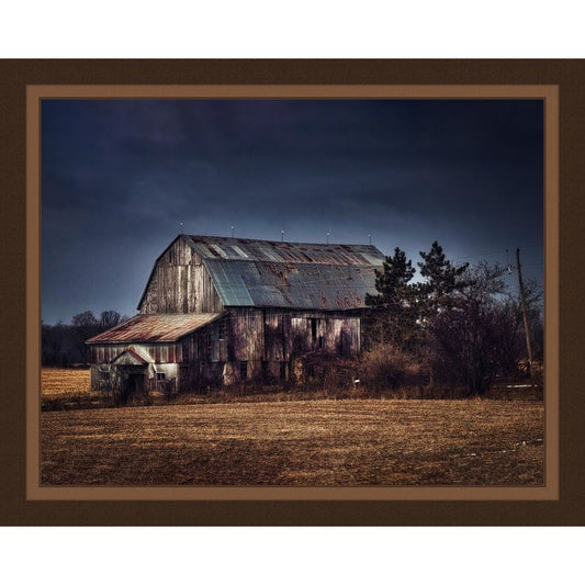 Weathered Barn Fabric Panel