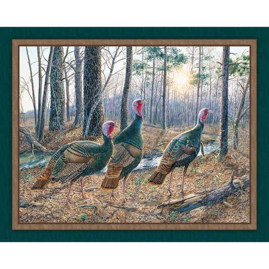 Wise Guys Turkey Fabric Panel