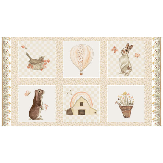 You Are My Sunshine Block Fabric Panel 24"