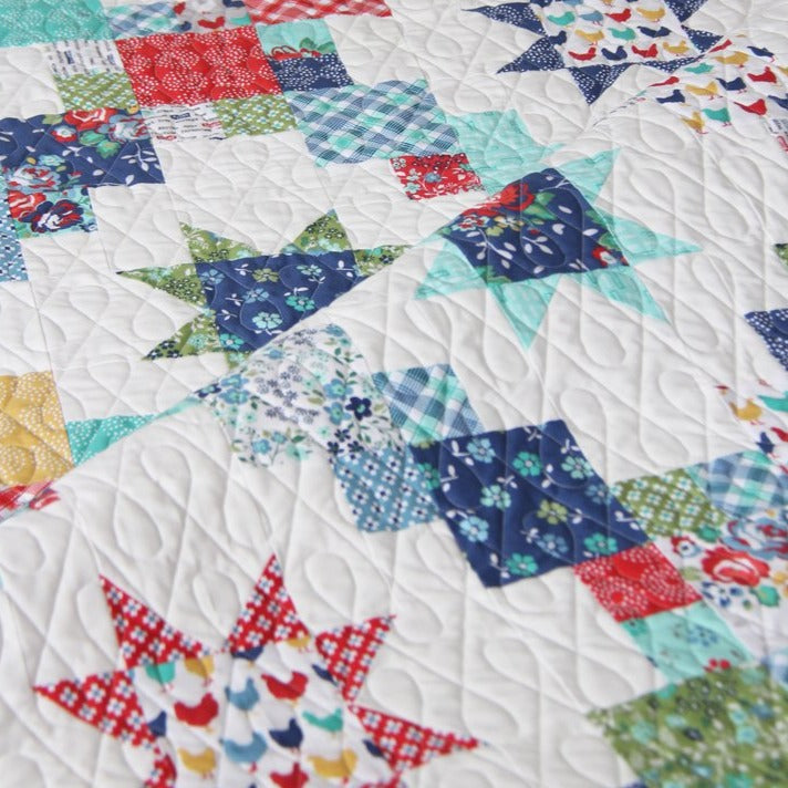 Cluck Cluck Sew Brightly Quilt Pattern