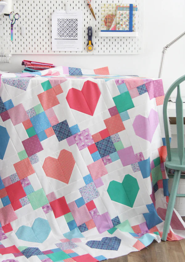 Cluck Cluck Sew Heartsy Quilt Pattern