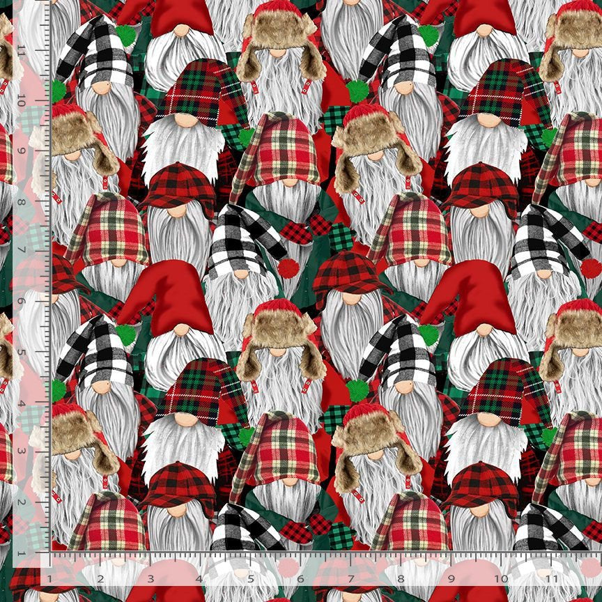 Gnomes Lumberjack Packed - By the yard