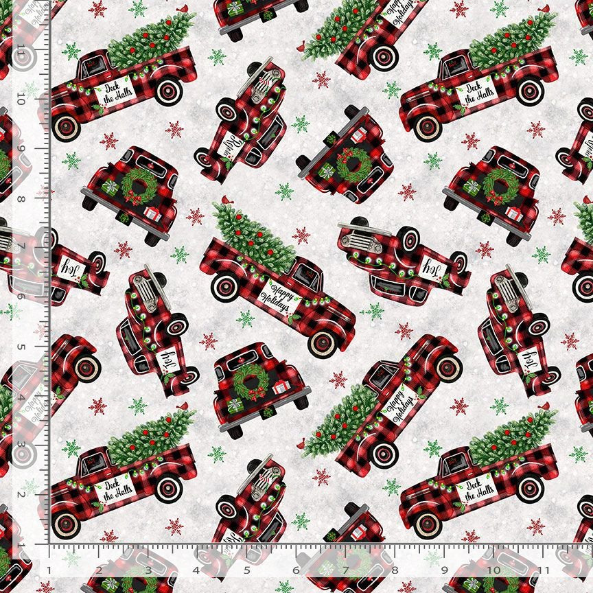 Buffalo Plaid Trucks - By the yard