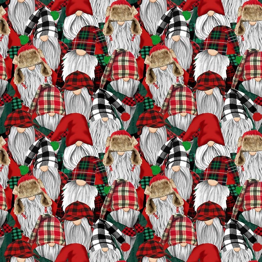 Gnomes Lumberjack Packed - By the yard